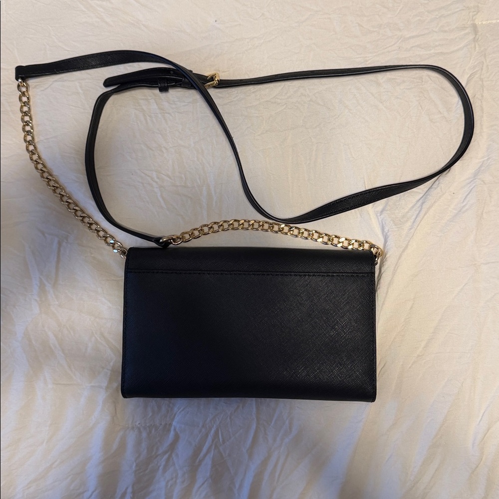 Michael Kors Black and Gold Crossbody Bag - Picture 2 of 3